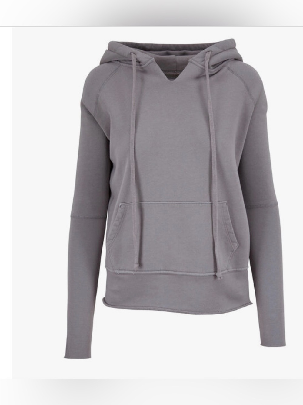 Nili Lotan Janie Cloud Grey Distressed Hoodie